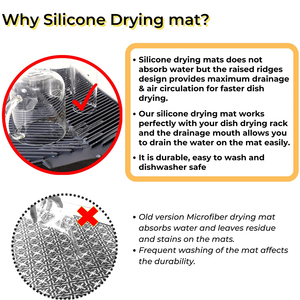 <b>Silicone</b> Dish Fast Drying Pad&<b>Mat</b> - Product Image 5