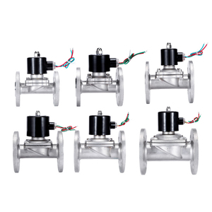 Électrovanne hydraulique 220V CA 3 pouces normalement fermée magnétique en acier inoxydable 304 à bride pour gaz S5 - Product Image 3