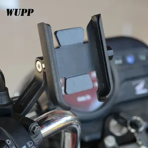 Aluminium sepeda motor klip pada pemegang ponsel untuk instalasi sepeda motor