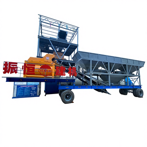 Planta Mezcladora de Concreto Móvil Portátil Automática con Control PLC, Motor Eléctrico y Motor de Combustión - Product Image 6