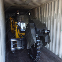 Machine de micro-tranchage avec une profondeur de coupe de 800 mm pour la pose de câbles