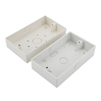 Boîte de jonction carrée en PVC à bas prix, vente en gros d'usine, boîte de sortie, taille extérieure, boîte à câbles