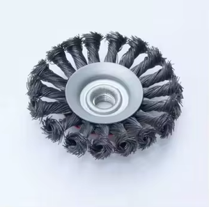 मुट्ठी भर स्टील वायर ब्रश के लिए तार ब्रश कटर बेवेल टिकाऊ तार ब्रश अखरोट के साथ - Product Image 5