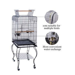 Vente chaude grande maison de luxe canari respirant grand perroquet élevage cage à oiseaux avec poussoirperroquet cagelarge perroquet cage - Product Image 3