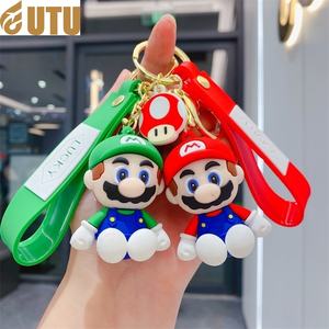Dibujos animados lindo Mario personalidad PVC llavero bolsa colgante coche llavero regalo pequeña mercancía-F - Product Image 1