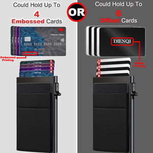 <span class=keywords><strong>Portafoglio</strong></span> da <span class=keywords><strong>Uomo</strong></span> a Scatto con Protezione RFID Porta Carte di Credito in Alluminio Sottile e Minimalista <span class=keywords><strong>Tascabile</strong></span> con Espulsione Automatica - Product Image 3