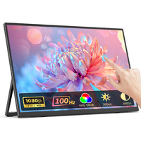 Moniteur portable Eimio pour ordinateur portable, écran IPS 21,5 pouces 100 Hz, écran tactile, type-C, plug and play, deuxième écran OEM