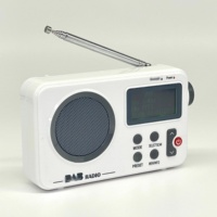 Şarj Edilebilir Pilli, Şık Saatli, FM Radyolu, Saf Taşınabilir DAB DAB+ Radyo SY-8801