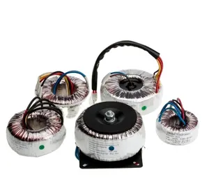 Transformador toroidal personalizado de fábrica 110v 220v 230v 2000va transformador toroidal de potência à prova d'água equipamento de áudio visual