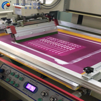Impresora de pantalla de seda semiautomática/automática de varios tamaños/máquina de serigrafía para pegatina de transferencia de agua de vidrio plano