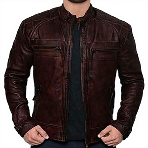 SUPREX ENTERPRISES Chaqueta de Moto Reversible de Invierno Unisex de Piel Sintética de Cordero, Impermeable y Ecológica, con Aprobación de Calidad Personalizada - Product Image 1