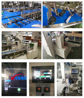 Machines de ligne d'emballage automatiques multifonctions HPX-FDZT4 pour la cuisson de muffins, de gaufrettes, de biscuits et de nouilles instantanées