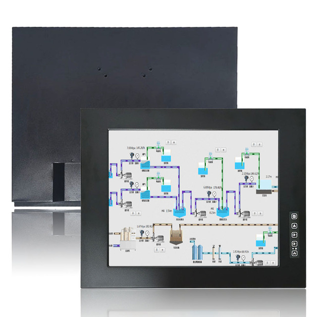 17inch Touch Screen Industrial Monitor High Quality LCD Resistive and Customized Multi-touch Lcd Panel Monitor