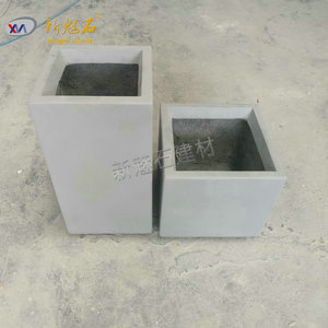Nouvelles jardinières carrées en béton apparent Magic Stone, personnalisables, pour extérieur, durables, résistantes à la corrosion, blanc et gris - Product Image 2