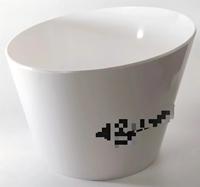 Seau à glace solide durable Vodka Cooler White Ice Cube Ice Box Bouteilles Cooler Container