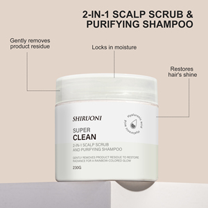 Champú exfoliante refrescante para el <span class=keywords><strong>cuero</strong></span> <span class=keywords><strong>cabelludo</strong></span> de etiqueta privada para un <span class=keywords><strong>cuero</strong></span> <span class=keywords><strong>cabelludo</strong></span> y cabello saludables 2 en 1 producto para el cuidado de la piel del cabello - Product Image 4