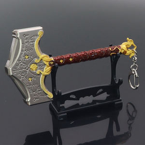 <span class=keywords><strong>God</strong></span> of <span class=keywords><strong>War</strong></span> <span class=keywords><strong>Ragnarok</strong></span>, martillo de Thor, arma Kratos, 13cm, 118g, llavero de aleación de Zinc de Metal completo, martillo pequeño - Product Image 6