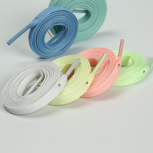 Lacets lumineux pour chaussures de sport, lacets plats pour chaussures de sport, brillent dans le noir, couleur fluorescente, 120/140cm/160cm - Product Image 4