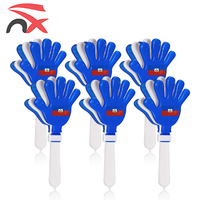 Clapette en plastique personnalisée avec logo, prix abordable, pour fans de football, drapeau haïtien, pour promotion et événements
