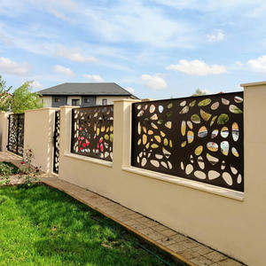 Панели забора из оцинкованной стали/алюминиевого сплава, изготовленные методом лазерной резки. Перила для балконов и ограждений. - Product Image 2