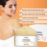 Masque Visage Hydratant Purifiant Éclaircissant Lissant Bio Végétalien en Gros à la Vitamine C et au Curcuma pour Minimiser les Pores en Profondeur