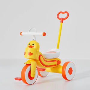Tricycles pour enfants pour les bébés âgés de 1 à 4 ans peuvent être poussés ou montés pour la marche - Product Image 4