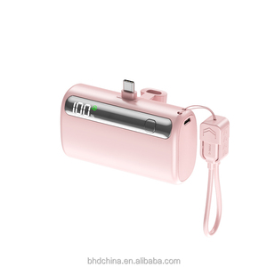 Promotion Gift Gveaway Mini 10000mAh Power Bank C-C Lanyard Cable 22.5W Fast Charging PowerBank with Phone Stand