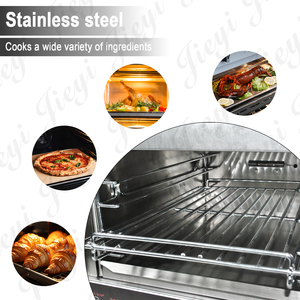 <span class=keywords><strong>Horno</strong></span> <span class=keywords><strong>El</strong></span>éctrico Comercial de Encimera de Acero Inoxidable, Calentador de Alimentos de Calentamiento Rápido y Parrilla con Temporizador y Temperatura para Hamburguesas, Panadería y <span class=keywords><strong>Cafetería</strong></span> - Product Image 3