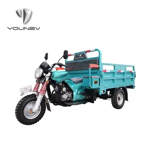 Triciclo de carga de gasolina YOUNEV 175cc motocicleta de 3 ruedas de carga pesada para adultos