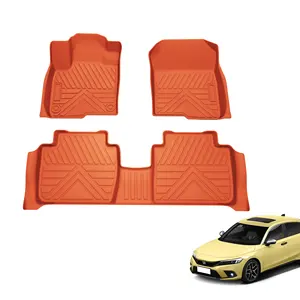 Acessórios personalizados para o interior do carro, conjunto universal de tapetes de carro, tapete tpe de luxo para Honda CICV