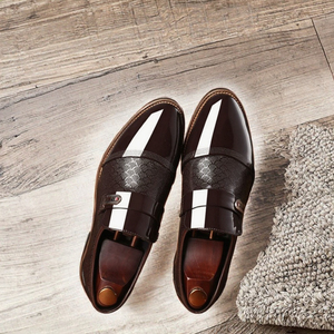 Chaussures habillées Oxford formelles pour hommes en cuir respirant avec semelle intérieure en caoutchouc pour le printemps, l'été et l'hiver, idéales pour les fêtes et les soirées. - Product Image 2