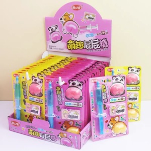 Divertido Pop Rocks Candy Toys Nalgas en forma de fruta dulce Sabor Gummy Dulces con mermelada - Product Image 1