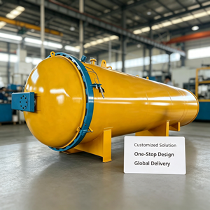 <span class=keywords><strong>Autoclave</strong></span> à <span class=keywords><strong>bois</strong></span> avec réservoir chimique auxiliaire et système de circulation de conservateurs - Product Image 1