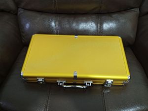 Funda para <span class=keywords><strong>fichas</strong></span> de póker versión EW, carcasa de aluminio negro o dorado 100 200 300 400 500 600 10000 - Product Image 5