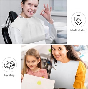Bavoirs en plastique personnalisés <span class=keywords><strong>pour</strong></span> <span class=keywords><strong>homard</strong></span> avec poche anti-miettes, imperméables, à usage unique, protège-vêtements <span class=keywords><strong>pour</strong></span> la restauration - Product Image 6
