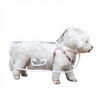 Petit imperméable transparent en PU pour chien, poncho pour promenades avec chien, toutes saisons, taille XL