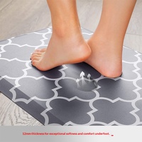 Tapis de sol de cuisine anti-fatigue en PVC imperméable antidérapant de forme rectangulaire, épaisseur 1,2 cm