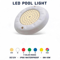 Mini Unterwasser-Poolleuchten Eingebaute Harzgefüllte LED-Poollampe für Spa-Pool-Wasserspiele IP68 DC12V 6W 10W