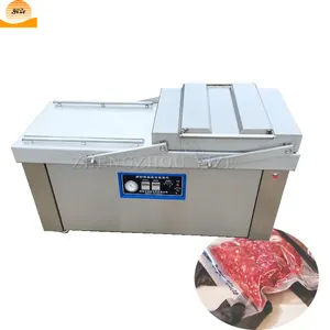 Automatic 360mm vertical pizza vacuum sealer packing pack machine heat types dried fruit rice vacuum skin silage packing machine
