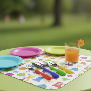 Juego de Cubiertos para Niños Babeny, 4 Piezas, Acero Inoxidable, Utensilios de Comedor Infantiles - Product Image 3
