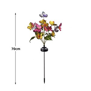 Solar Butterfly Garden <b>Light</b> <b>Led</b> Colorful Outdoor Decor Water Resistant Free Standing - Product Image 4