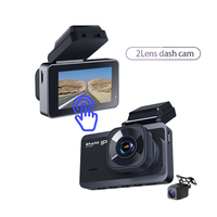 Caméra double tableau de bord 4K pour voiture, enregistreur vidéo DVR MicroSD 128 Go 16MP, grand angle 170°, prise en charge Wi-Fi GPS, vision nocturne, mode stationnement, enregistrement de conduite