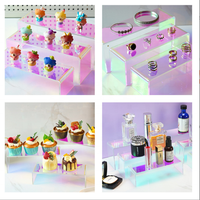 Présentoir de Comptoir en Acrylique Épais Iridescent en Forme de U, Étagère de Rangement pour Parfums, Bijoux, Boîtes Mystères, Gâteaux et Présentation Commerciale