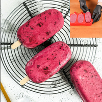 Moule à glace en silicone sans BPA, en silicone de qualité alimentaire, outils de fabrication de glace au yaourt aux myrtilles, moule en silicone pour gâteau