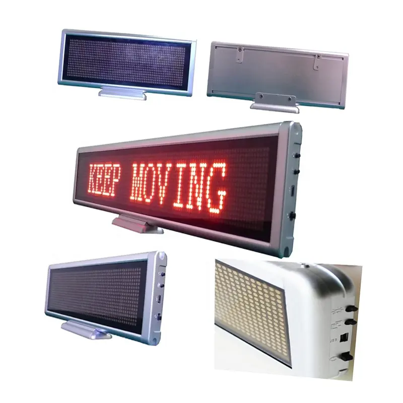Zonne-energie Scrollen Panel Running Display Board Programmeerbare Wifi Digitale Led Moving Bericht Teken