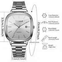 Montres de couple de marque célèbre, montres à quartz minimalistes avec calendrier, Relojes De Pareja