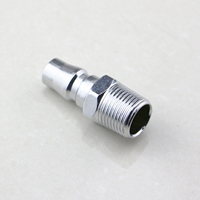 Konektor Pneumatik Quick Release Reducing Coupling Male Thread 1/4 3/8 1/2 Inch PM, Fast Connect untuk Kompresor Udara, PM20 PM30 Smooth