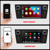 Autoradio LELV 7 pouces 2+64g avec Carplay/Android Auto sans fil, GPS/WiFi/BT/FM/RDS pour BMW Série 3 E90 2005-2012, livraison directe