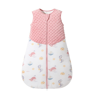 Vente en gros <span class=keywords><strong>1</strong></span>.<span class=keywords><strong>5</strong></span> sac de couchage pour bébé 100% coton imprimé sans manches fermeture éclair couverture portable pour bébé sacs de couchage pour nouveau-né - Product Image 5