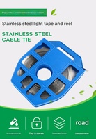 Edelstahl-Umreifung sband für Glasfaser kabel Typ 10M 25M 30M 50M Schnallen Kommunikation kabel